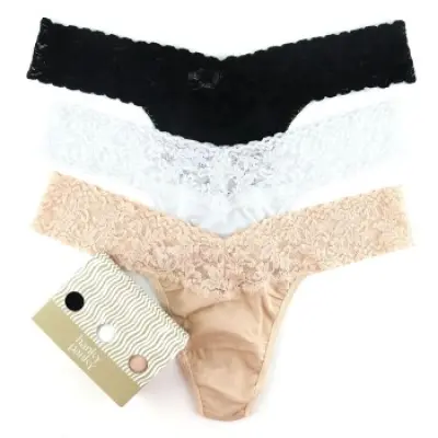Hanky Panky 3-pack Cotton Low Rise Thong