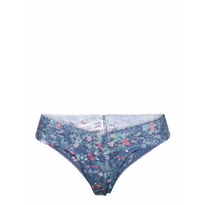 Hanky Panky Juniper Berries, Original Rise Thong Stringtrosa Underkläder Blå Hanky Panky