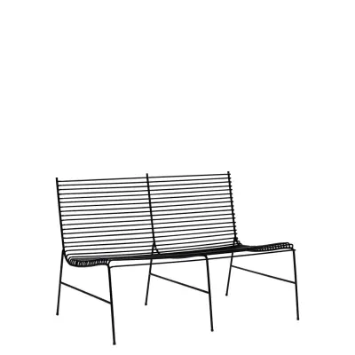 Hübsch String Bench Black - Black - ONE SIZE