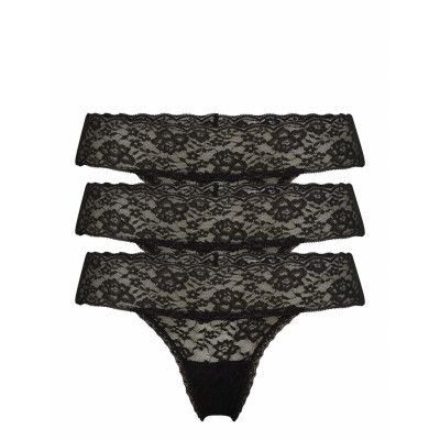 Hco. Girls Undies Stringtrosa Underkläder Svart Gilly Hicks