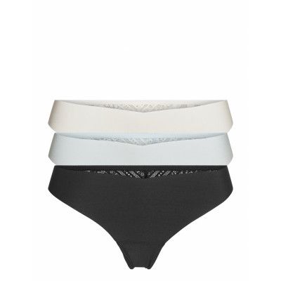 Hco. Girls Undies Stringtrosa Underkläder Svart Hollister