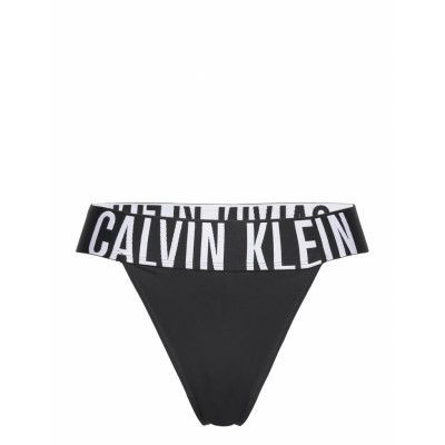 High Leg Thong Stringtrosa Underkläder Black Calvin Klein