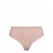 High Waist Thong Stringtrosa Underkläder Beige Tommy Hilfiger