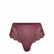 Highwaist-String Lingerie Panties High Waisted Panties Purple Schiesser