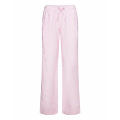 Hoys Straight String Pants 14329 Bottoms Trousers Linen Trousers Pink Samsøe Samsøe