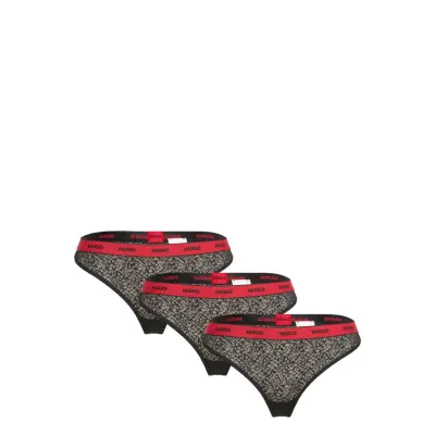 HUGO Triple Thong Lace Svart