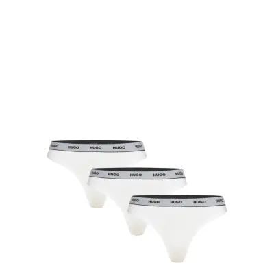 HUGO Triplet Thong Stripe Vit