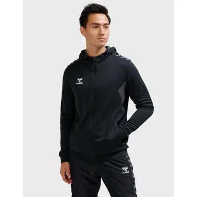 Hummel Hmlauthentic Pl Zip Hoodie - Black - L