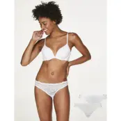 Hunkemöller 2-Pack Angie String - White - L