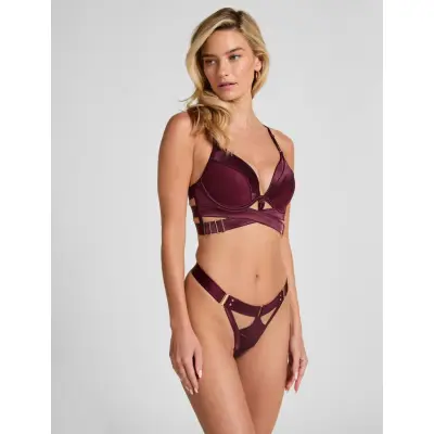Hunkemöller Colette String Tr - Burgundy - M