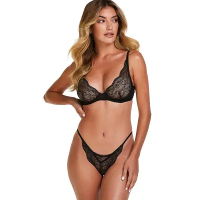 Hunkemöller Isabelle String Tr - Black - XL