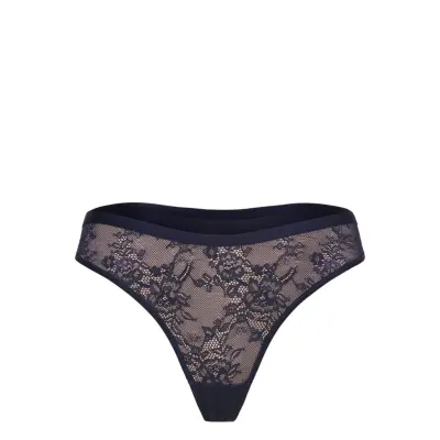 Hunkemöller Lea Lace String R - Navy - XL