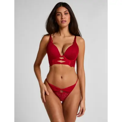 Hunkemöller Marianna Hl String Tr - Red - XL