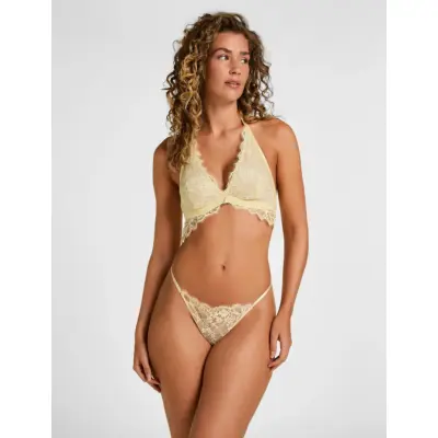 Hunkemöller Prina Hl String Tr - Cream - M