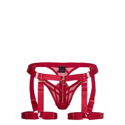 Hunkemöller Sable Hl String Tr Suspender Röd