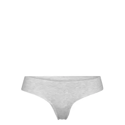 Invisible String Cotton Stringtrosa Underkläder Grå Hunkemöller
