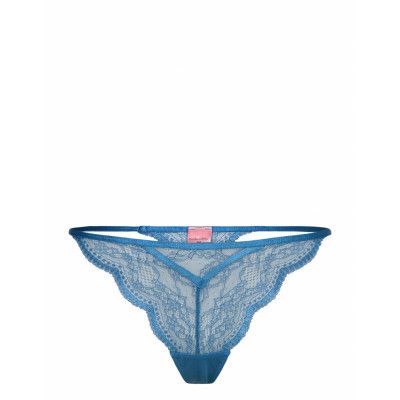 Isabelle String Tr Stringtrosa Underkläder Blå Hunkemöller