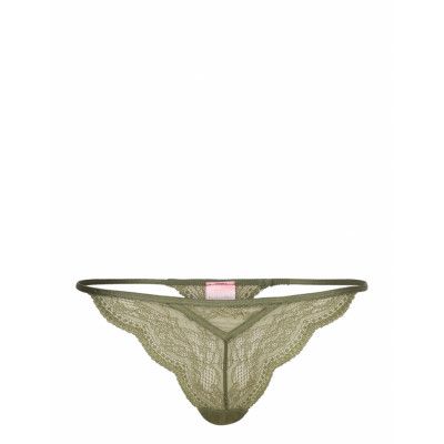 Isabelle String Tr *Villkorat Erbjudande Stringtrosa Underkläder Grön Hunkemöller