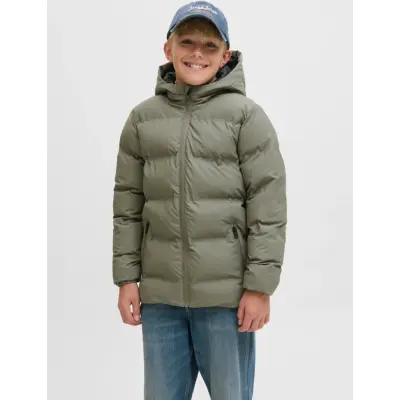 Jack & Jones Jjelements Pu Puffer Jnr - Khaki green - 140