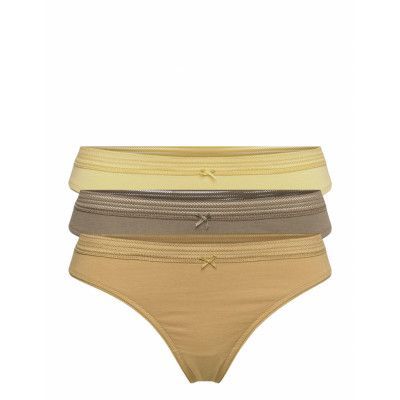 Jacky - 3 Tangas Stringtrosa Underkläder Multi/mönstrad Etam