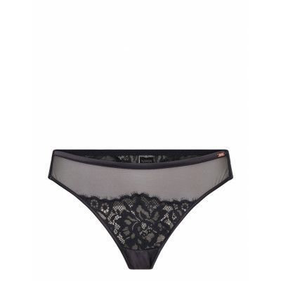 Jacqueline Hl String R Stringtrosa Underkläder Svart Hunkemöller