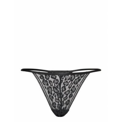 Jeanette String Stringtrosa Underkläder Svart Underprotection