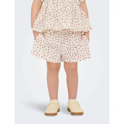 Kids Only Kmgthyra Life String Shorts Wvn Noos - Cream - 128