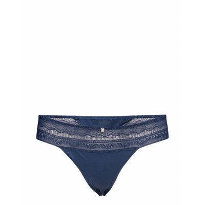 Kristen - String Stringtrosa Underkläder Blå Femilet