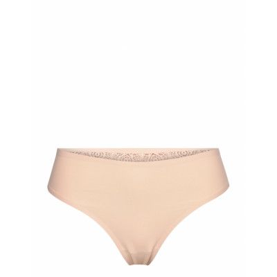 Lace Ease Stringtrosa Underkläder Kräm Fantasie