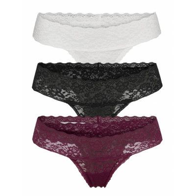 Lace Thong Pack Stringtrosa Underkläder Multi/mönstrad Gilly Hicks