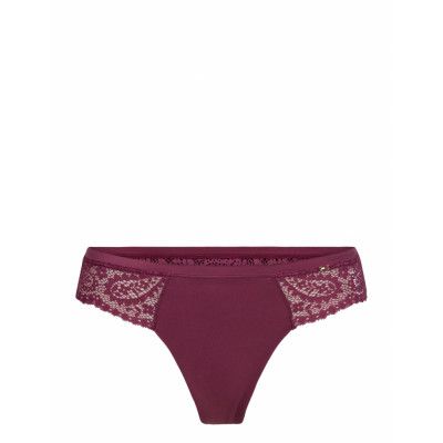 Lace Thong Stringtrosa Underkläder Lila Tommy Hilfiger