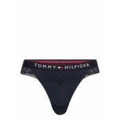 Lace Thong Stringtrosa Underkläder Navy Tommy Hilfiger