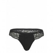 Lace Thong Stringtrosa Underkläder Svart Tommy Hilfiger