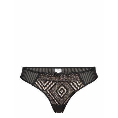 Lenix String R Stringtrosa Underkläder Svart Hunkemöller