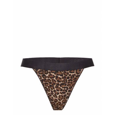 Leonora String Brown Stringtrosa Underkläder Brun Underprotection