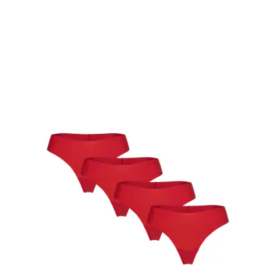 Lindex 3-Pack Invisible Thongs With Regular Waist - Red - S