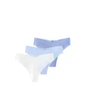 Lindex Brief Inv Thong Reg High Cu Blå