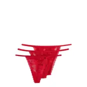 Lindex Brief Jennie Lace Thong 3 Pack - Red - L