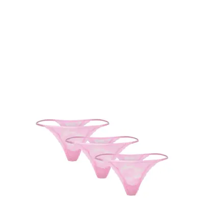 Lindex Brief Jennie Lace Thong 3 Pack Rosa