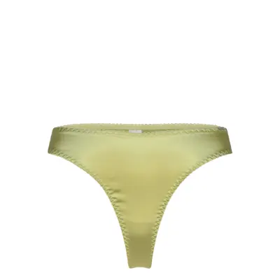 Lindex Brief Satin Thong Marinblå