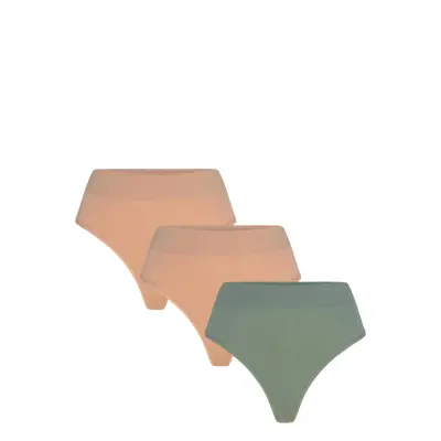 Lindex Brief Thong High Seamless Joy Svart