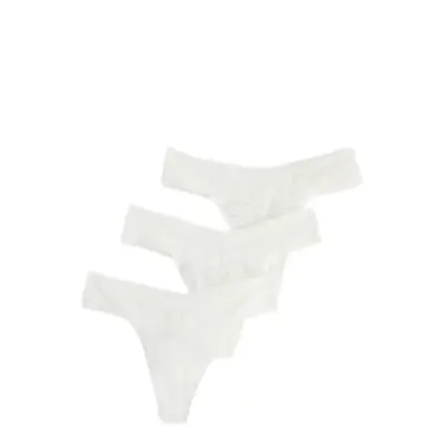 Lindex Brief Thong Low Lacey 3 Pack Vit