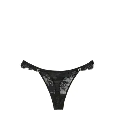 Lindex Brief Thong Low Recycle Iris L Svart