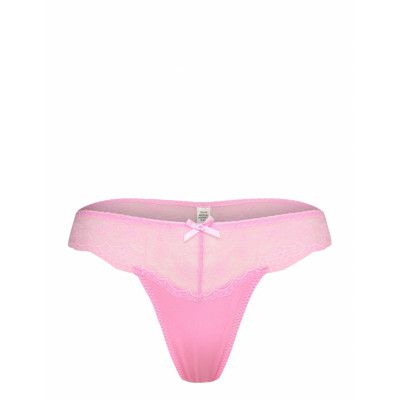 Lindex Brief Thong Reg Lacy Back Vale Rosa