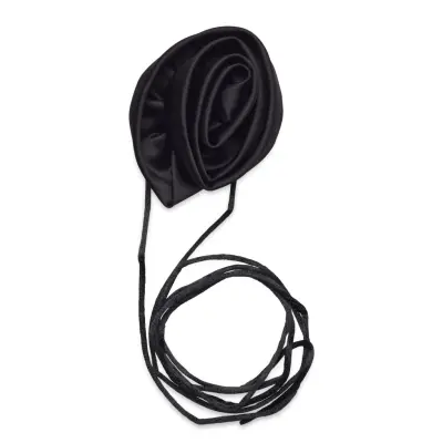 Lindex Flower W String Satin Svart