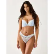 Lindex Stringtrosa I Spets - Blue - XL