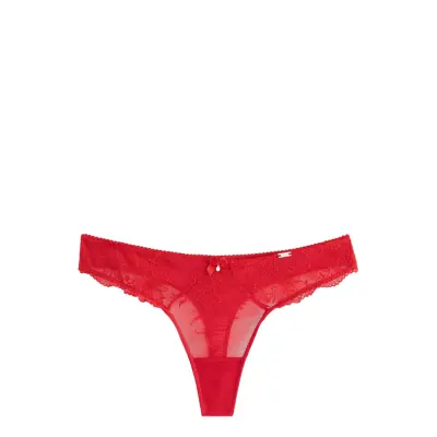 Lindex Thong Low Lina Charm Röd