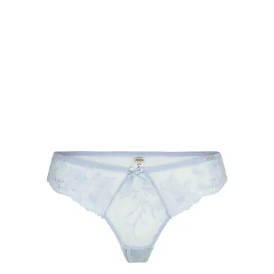Lindex Thong Low Lina Stretch Blå