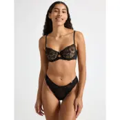 Lindex Thong Low Lina Stretch - Black - XS