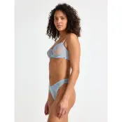 Lindex Thong Low Lina Stretch - Blue - S